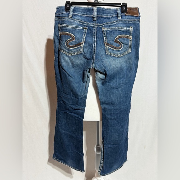 Silver Suki Jeans Women's Flare Blue Denim Size 33x28 - Picture 8 of 10